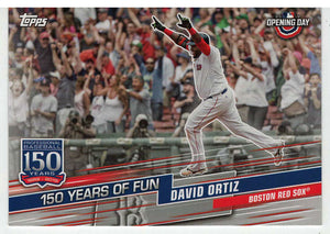 David Ortiz - Boston Red Sox - 150 Years of Fun (MLB Baseball Card) 2019 Topps Opening Day # YOF-20 Mint
