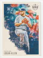Logan Allen RC - Cleveland Indians (MLB Baseball Card) 2020 Panini Diamond Kings # 55 Mint