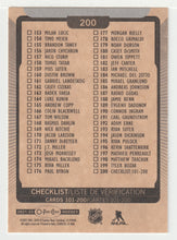 Load image into Gallery viewer, Checklist # 2 (NHL Hockey Card) 2021-22 O-Pee-Chee # 200 Mint
