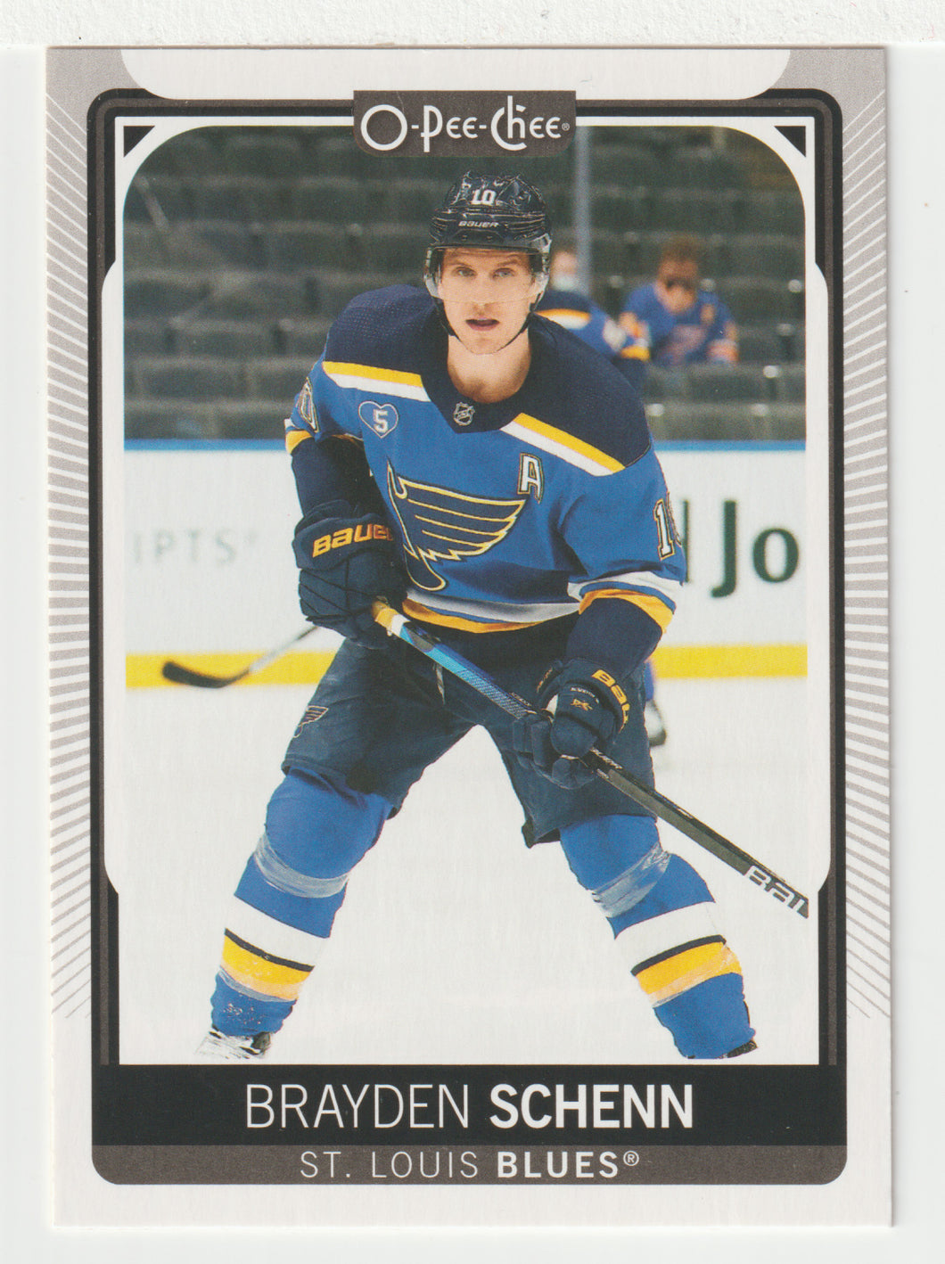 Brayden Schenn - St. Louis Blues (NHL Hockey Card) 2021-22 O-Pee-Chee # 201 Mint
