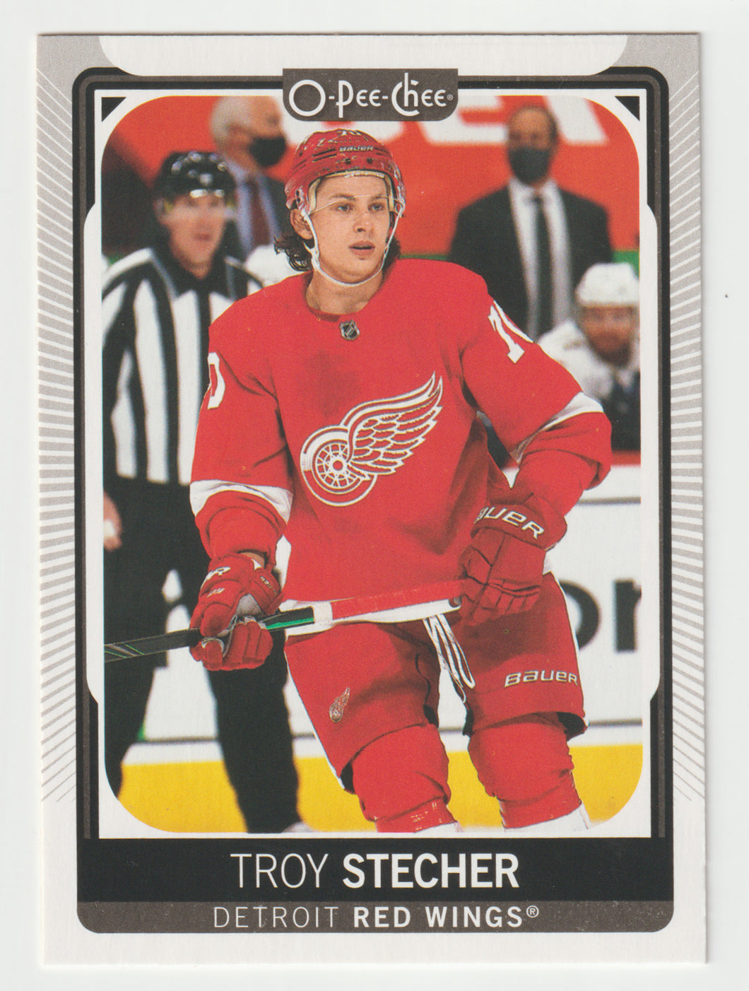 Troy Stecher - Detroit Red Wings (NHL Hockey Card) 2021-22 O-Pee-Chee # 231 Mint