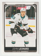 John Leonard - San Jose Sharks (NHL Hockey Card) 2021-22 O-Pee-Chee # 318 Mint
