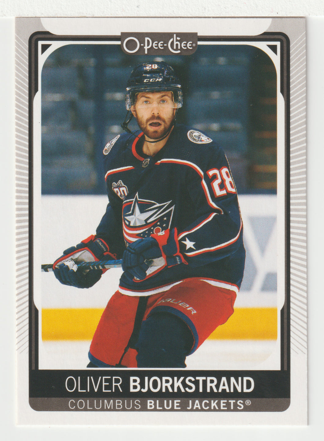 Oliver Bjorkstrand - Columbus Blue Jackets (NHL Hockey Card) 2021-22 O-Pee-Chee # 323 Mint