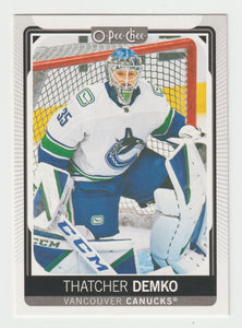 Thatcher Demko - Vancouver Canucks (NHL Hockey Card) 2021-22 O-Pee-Chee # 354 Mint