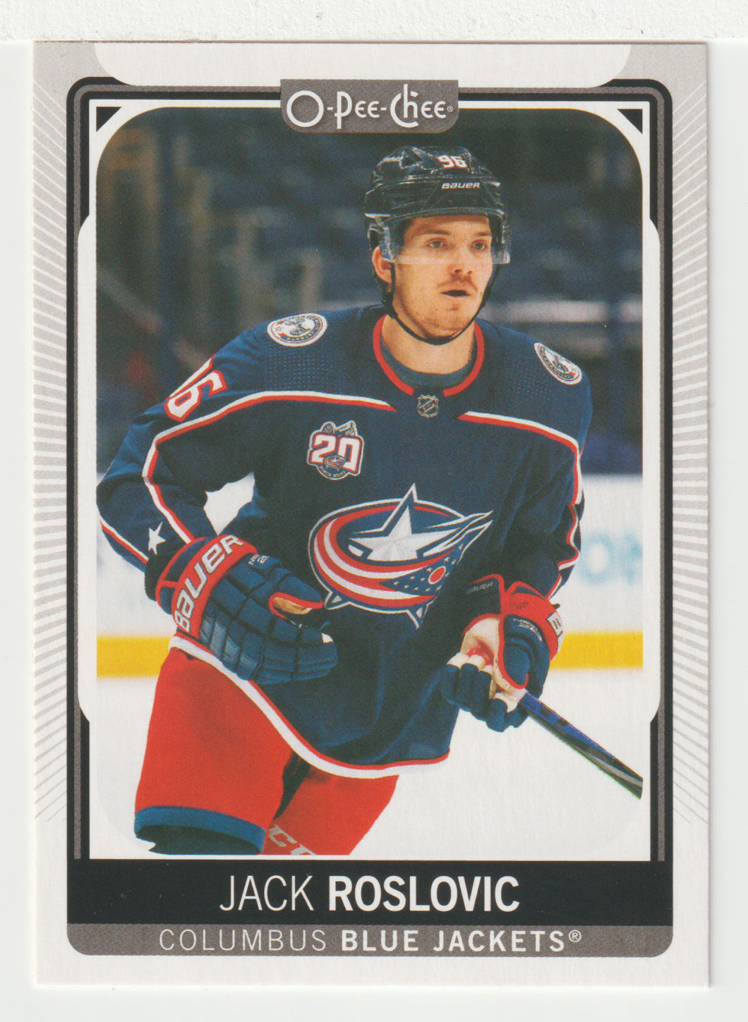 Jack Roslovic - Columbus Blue Jackets (NHL Hockey Card) 2021-22 O-Pee-Chee # 389 Mint