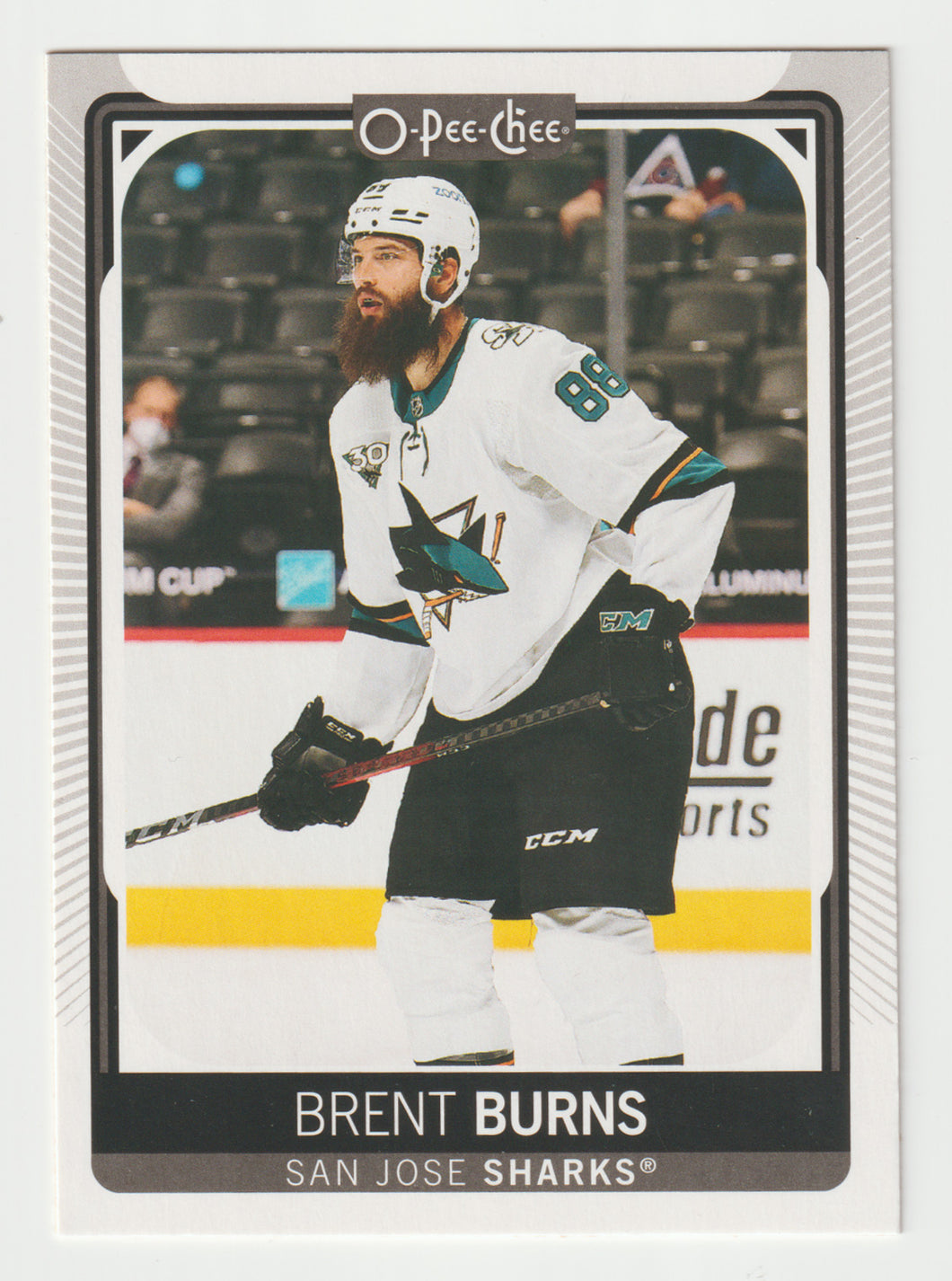 Brent Burns - San Jose Sharks (NHL Hockey Card) 2021-22 O-Pee-Chee # 408 Mint