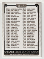 Checklist # 5 (NHL Hockey Card) 2021-22 O-Pee-Chee # 500 Mint