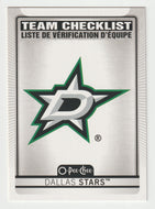 Dallas Stars - Checklist & Logo (NHL Hockey Card) 2021-22 O-Pee-Chee # 560 Mint