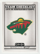Minnesota Wild - Checklist & Logo (NHL Hockey Card) 2021-22 O-Pee-Chee # 565 Mint