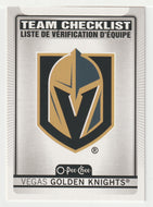 Vegas Golden Knights - Checklist & Logo (NHL Hockey Card) 2021-22 O-Pee-Chee # 579 Mint
