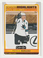 Patrick Marleau - San Jose Sharks - Season Highlights (NHL Hockey Card) 2021-22 O-Pee-Chee # 591 Mint