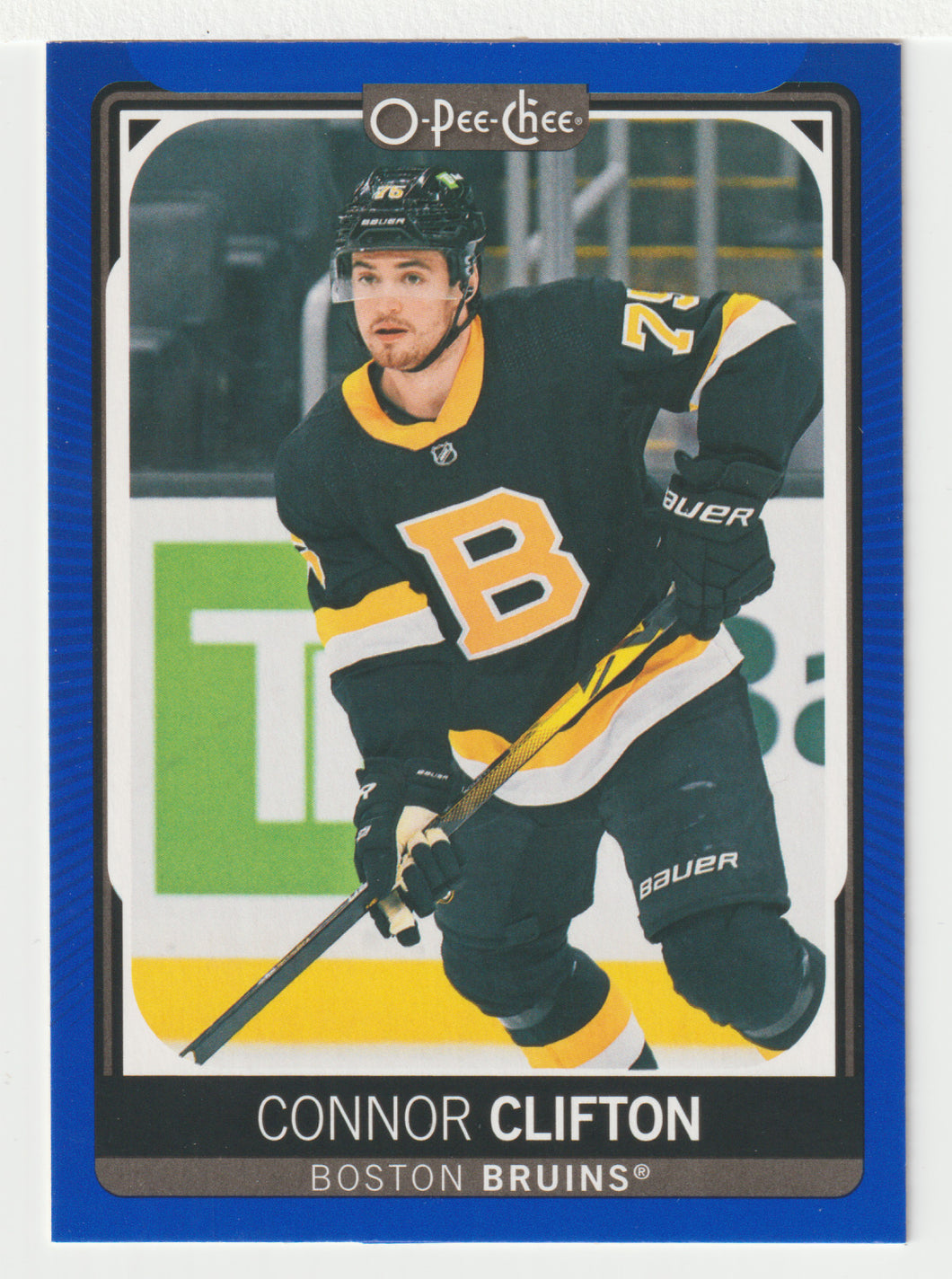 Connor Clifton - Boston Bruins - Blue Edition (NHL Hockey Card) 2021-22 O-Pee-Chee # 472 Mint