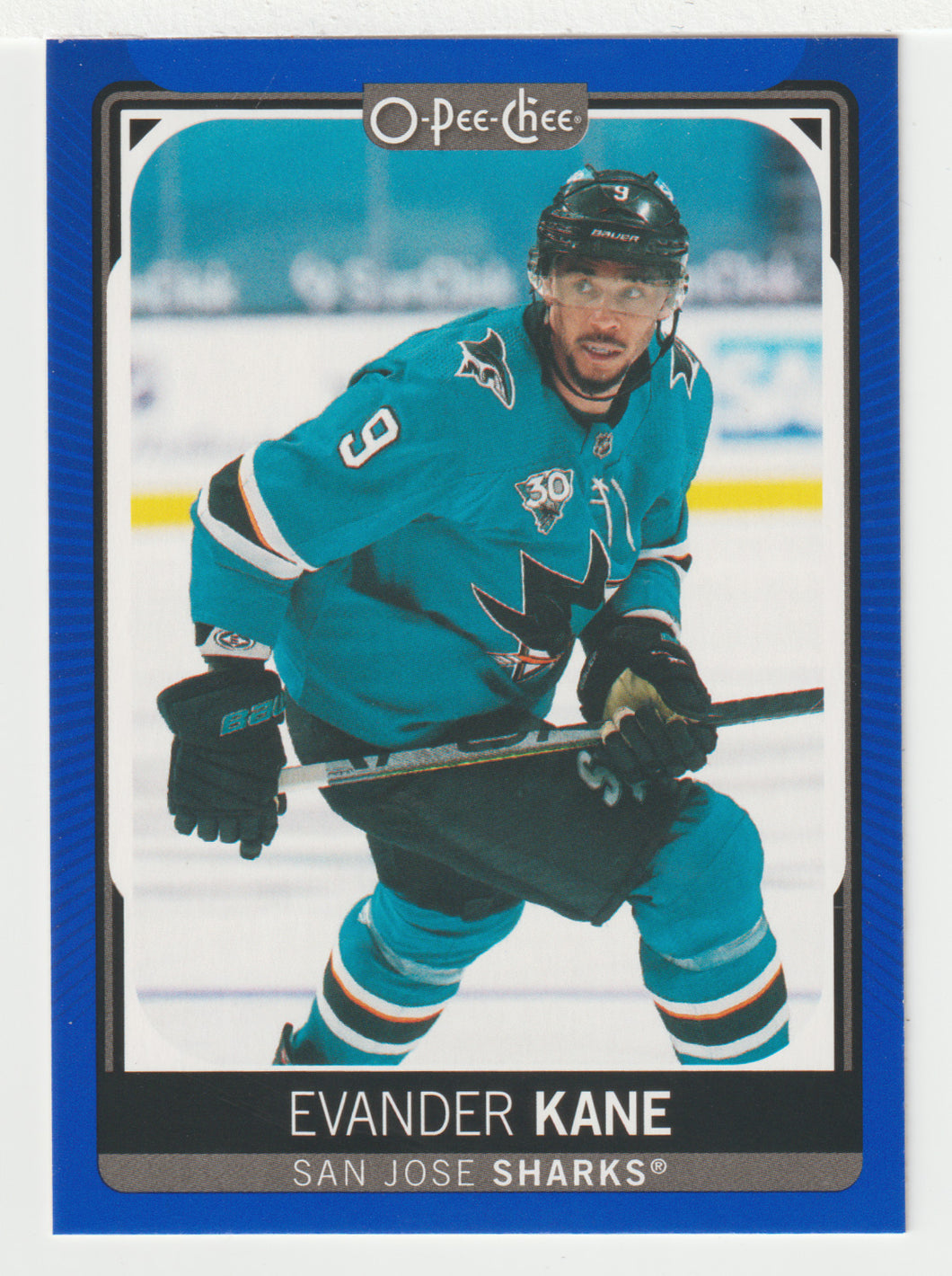 Evander Kane - San Jose Sharks - Blue Edition (NHL Hockey Card) 2021-22 O-Pee-Chee # 474 Mint
