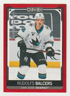 Rudolfs Balcers - San Jose Sharks - Red Edition (NHL Hockey Card) 2021-22 O-Pee-Chee # 399 Mint