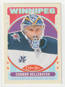 Connor Hellebuyck - Winnipeg Jets - Retro (NHL Hockey Card) 2021-22 O-Pee-Chee # 39 Mint