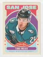 Timo Meier - San Jose Sharks - Retro (NHL Hockey Card) 2021-22 O-Pee-Chee # 154 Mint