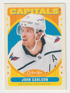 John Carlson - Washington Capitals - Retro (NHL Hockey Card) 2021-22 O-Pee-Chee # 289 Mint