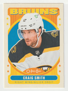 Craig Smith - Boston Bruins - Retro (NHL Hockey Card) 2021-22 O-Pee-Chee # 327 Mint
