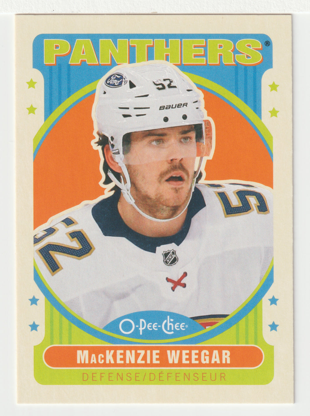 MacKenzie Weegar - Florida Panthers - Retro (NHL Hockey Card) 2021-22 O-Pee-Chee # 429 Mint