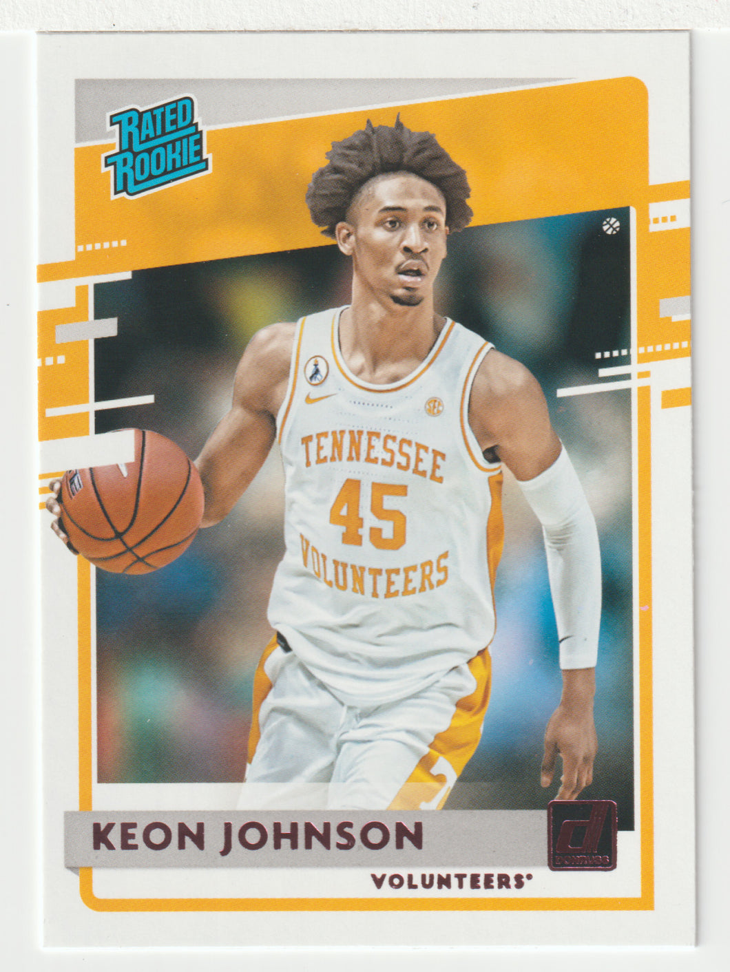 Keon Johnson - Tennessee Volunteers - Rated Rookie - Pink (NBA - NCAA Basketball Card) 2021-22 Panini Chronicles Draft Picks # 31 Mint