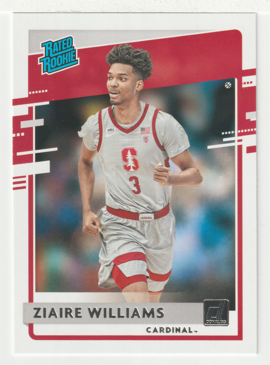 Ziaire Williams - Stanford Cardinal - Rated Rookie (NBA - NCAA Basketball Card) 2021-22 Panini Chronicles Draft Picks # 41 Mint