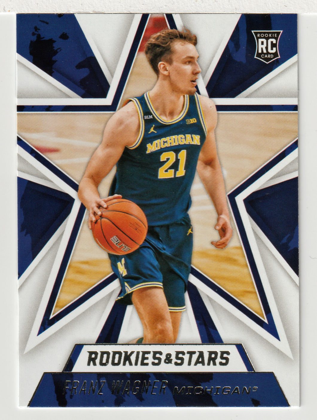 Franz Wagner - Michigan Wolverines - Rookies & Stars (NBA - NCAA Basketball Card) 2021-22 Panini Chronicles Draft Picks # 309 Mint