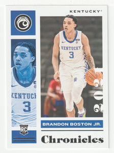 Brandon Boston Jr. - Kentucky Wildcats (NBA - NCAA Basketball Card) 2021-22 Panini Chronicles Draft Picks # 25 Mint