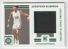 Load image into Gallery viewer, Jonathan Kuminga - NBA G League Ignite - Encased Substantial Rookie Swatches - Green (NBA - NCAA Basketball Card) 2021-22 Panini Chronicles Draft Picks # ESS-JK25 Mint
