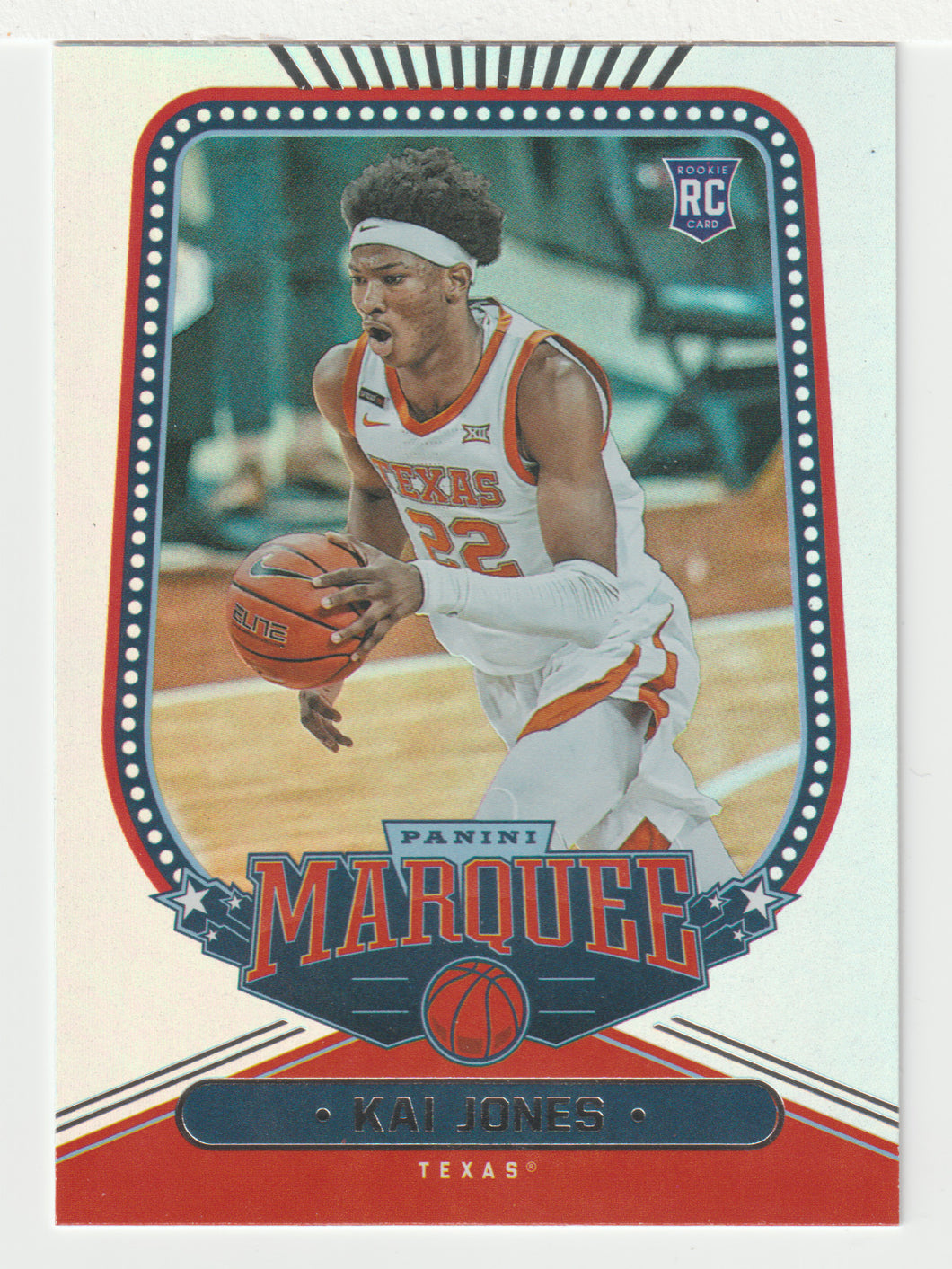 Kai Jones - Texas Longhorns - Marquee (NBA - NCAA Basketball Card) 2021-22 Panini Chronicles Draft Picks # 152 Mint