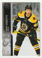 Matt Grzelcyk - Boston Bruins (NHL Hockey Card) 2021-22 Upper Deck # 16 Mint