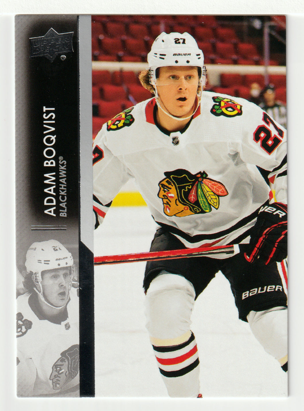 Adam Boqvist - Chicago Blackhawks (NHL Hockey Card) 2021-22 Upper Deck # 38 Mint