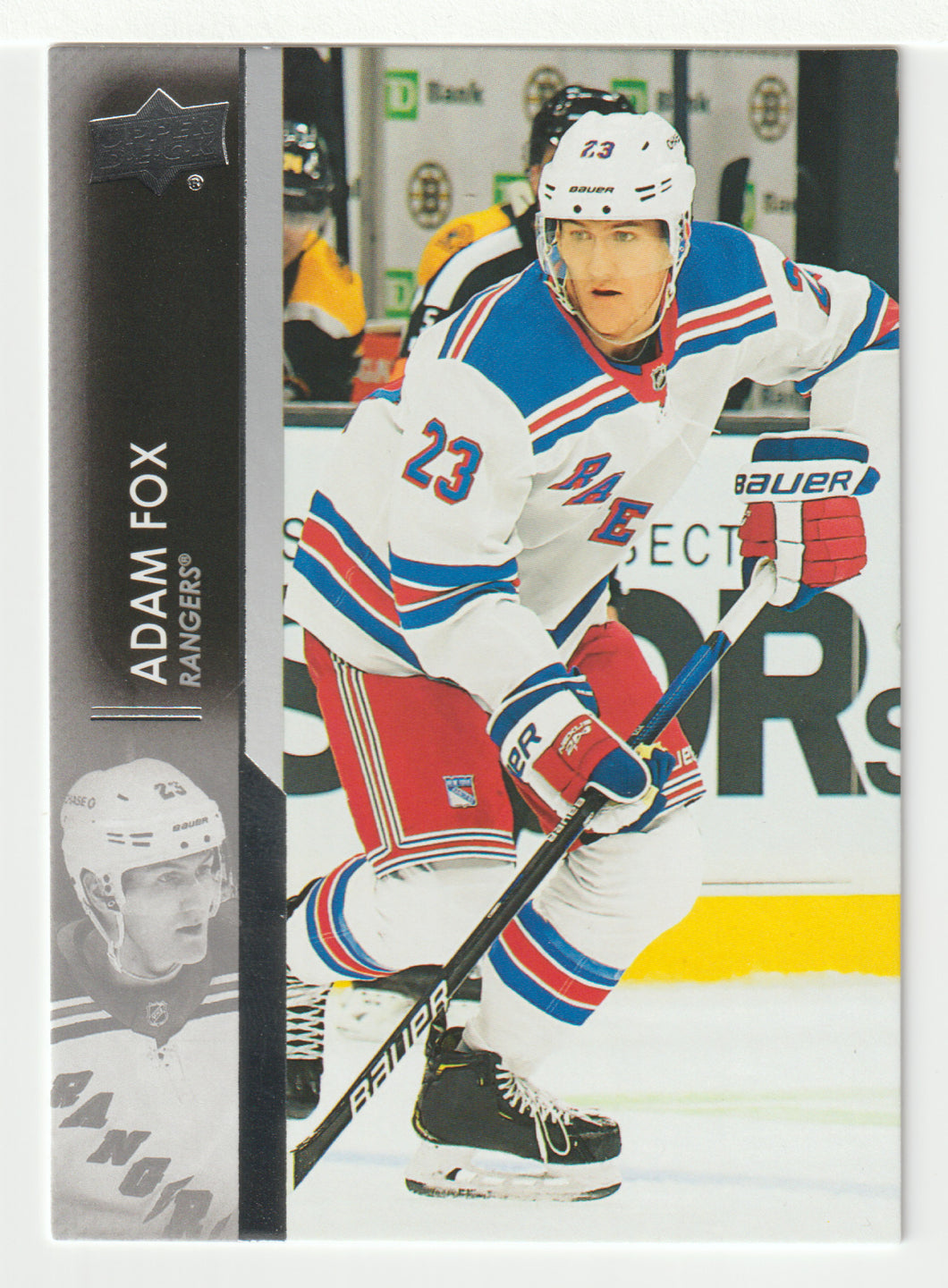 Adam Fox - New York Rangers (NHL Hockey Card) 2021-22 Upper Deck # 120 Mint