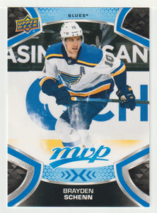 Brayden Schenn - St. Louis Blues (NHL Hockey Card) 2021-22 Upper Deck MVP Factory Set # 10 Mint
