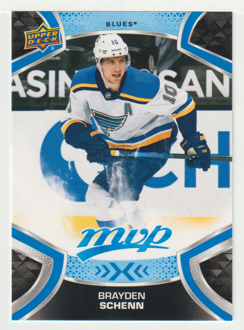 Brayden Schenn - St. Louis Blues (NHL Hockey Card) 2021-22 Upper Deck MVP Factory Set # 10 Mint