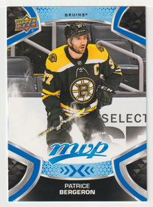 Patrice Bergeron - Boston Bruins (NHL Hockey Card) 2021-22 Upper Deck MVP Factory Set # 37 Mint