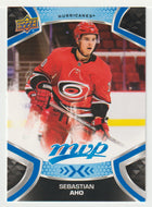 Sebastian Aho - Carolina Hurricanes (NHL Hockey Card) 2021-22 Upper Deck MVP Factory Set # 44 Mint