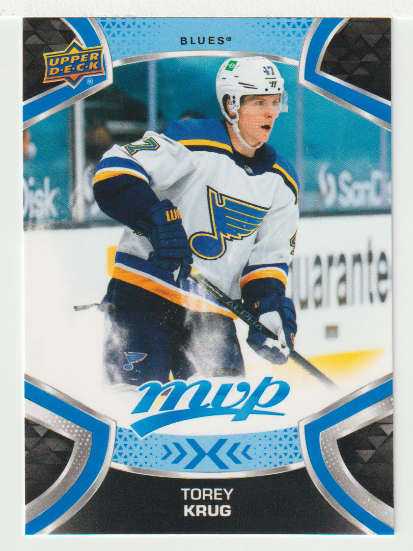 Torey Krug - St. Louis Blues (NHL Hockey Card) 2021-22 Upper Deck MVP Factory Set # 47 Mint