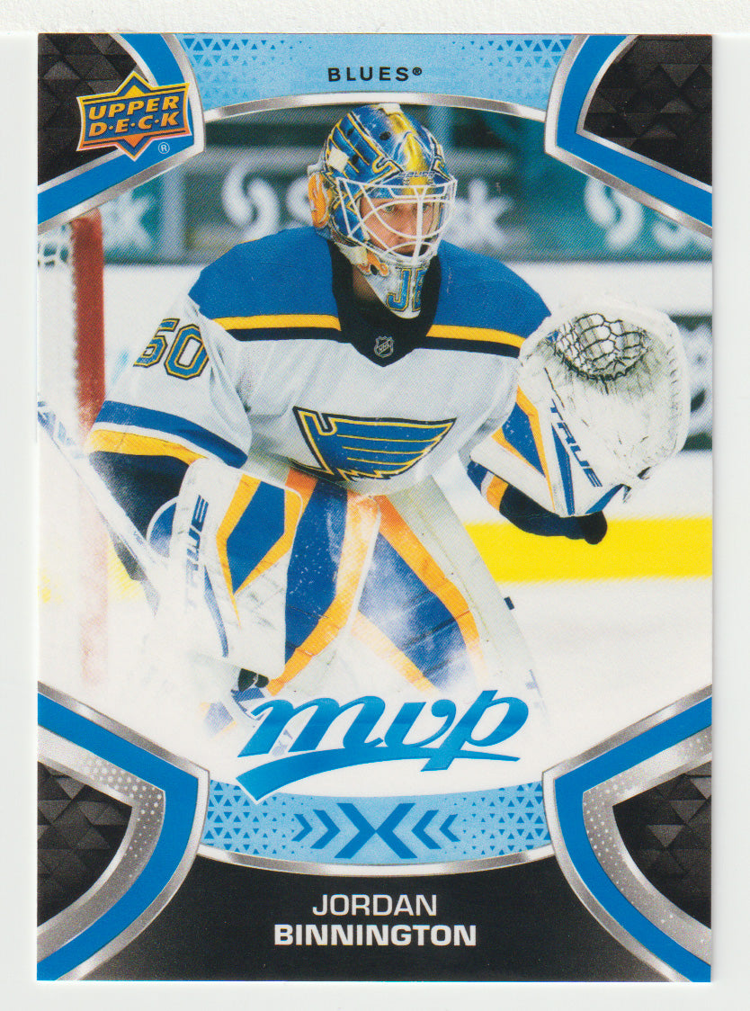 Jordan Binnington - St. Louis Blues (NHL Hockey Card) 2021-22 Upper Deck MVP Factory Set # 50 Mint