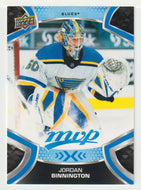 Jordan Binnington - St. Louis Blues (NHL Hockey Card) 2021-22 Upper Deck MVP Factory Set # 50 Mint