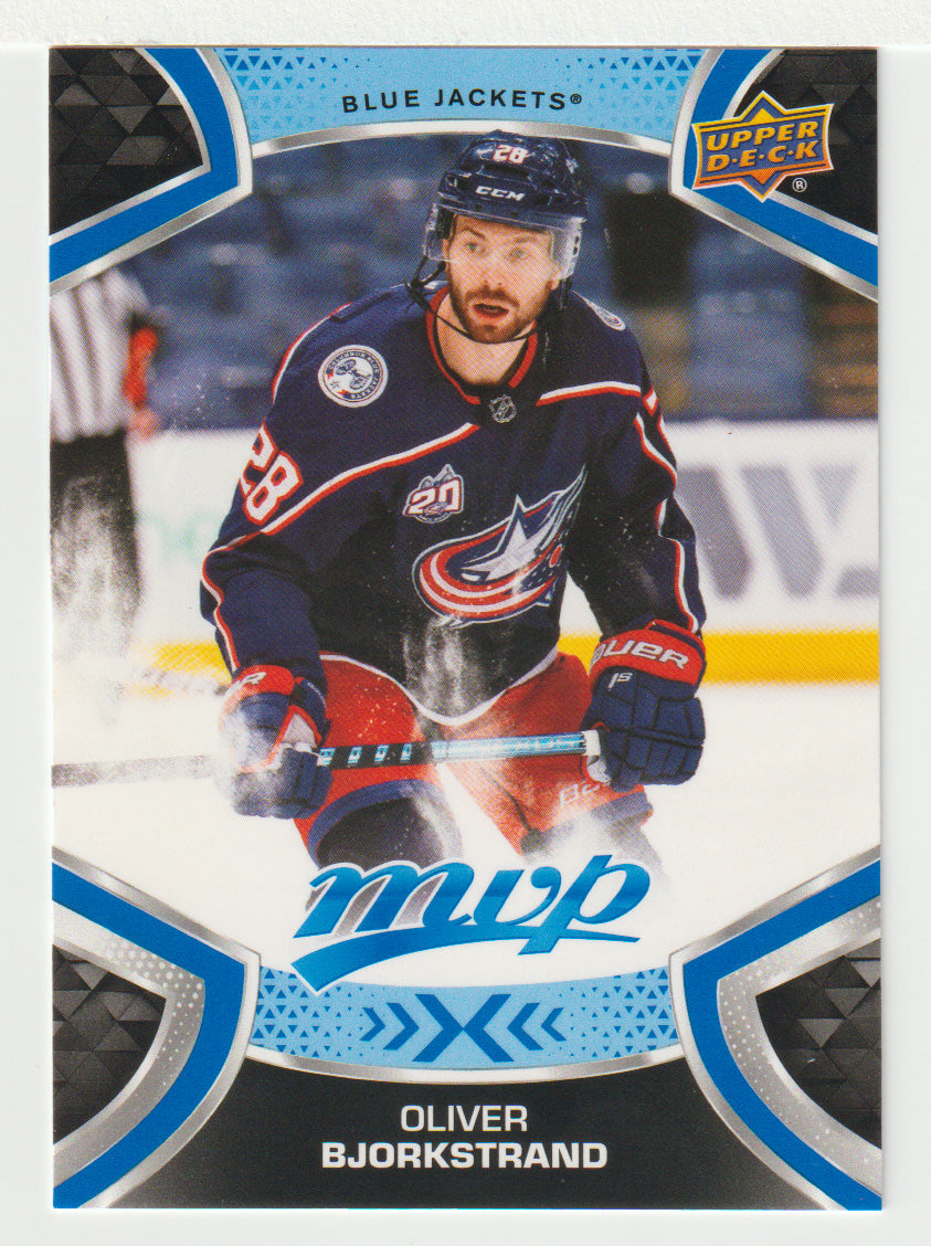 Oliver Bjorkstrand - Columbus Blue Jackets (NHL Hockey Card) 2021-22 Upper Deck MVP Factory Set # 64 Mint