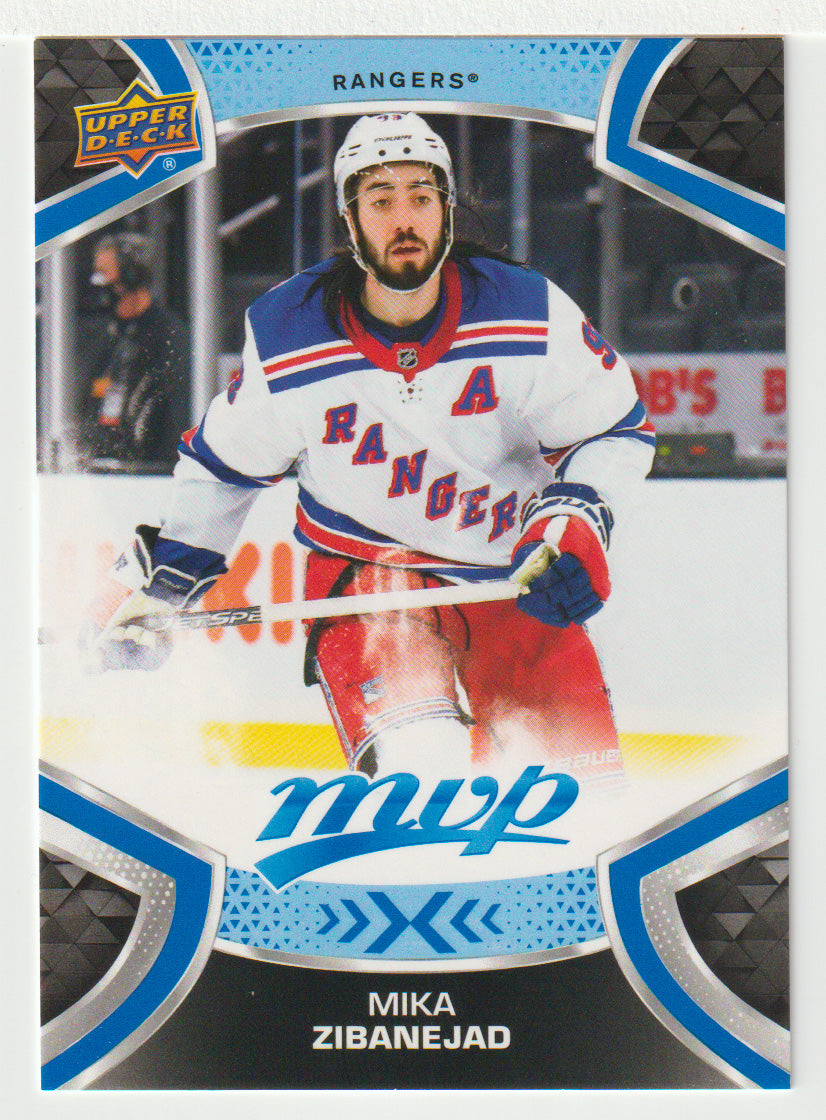 Mika Zibanejad - New York Rangers (NHL Hockey Card) 2021-22 Upper Deck MVP Factory Set # 93 Mint