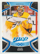 Juuse Saros - Nashville Predators (NHL Hockey Card) 2021-22 Upper Deck MVP Factory Set # 95 Mint
