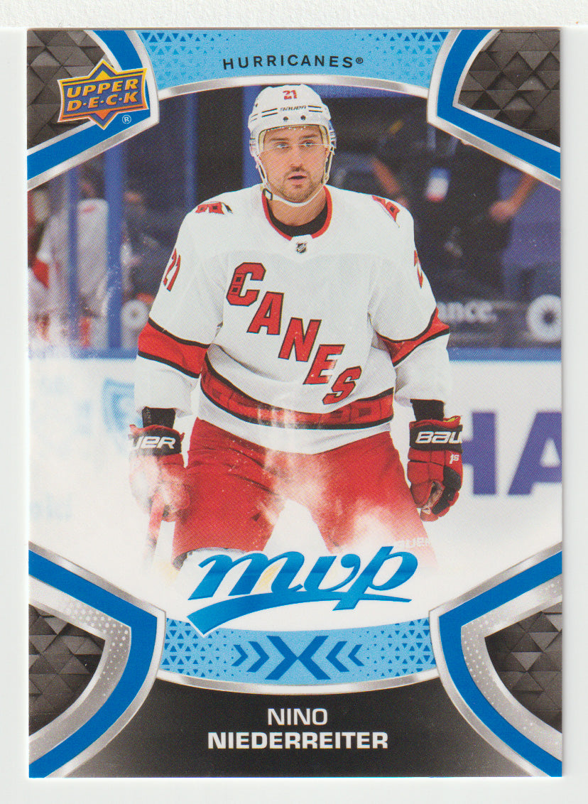Nino Niederreiter - Carolina Hurricanes (NHL Hockey Card) 2021-22 Upper Deck MVP Factory Set # 121 Mint