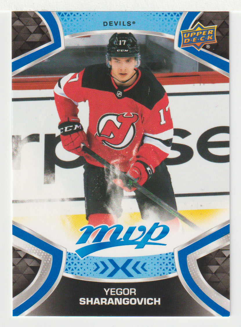 Yegor Sharangovich - New Jersey Devils (NHL Hockey Card) 2021-22 Upper Deck MVP Factory Set # 146 Mint
