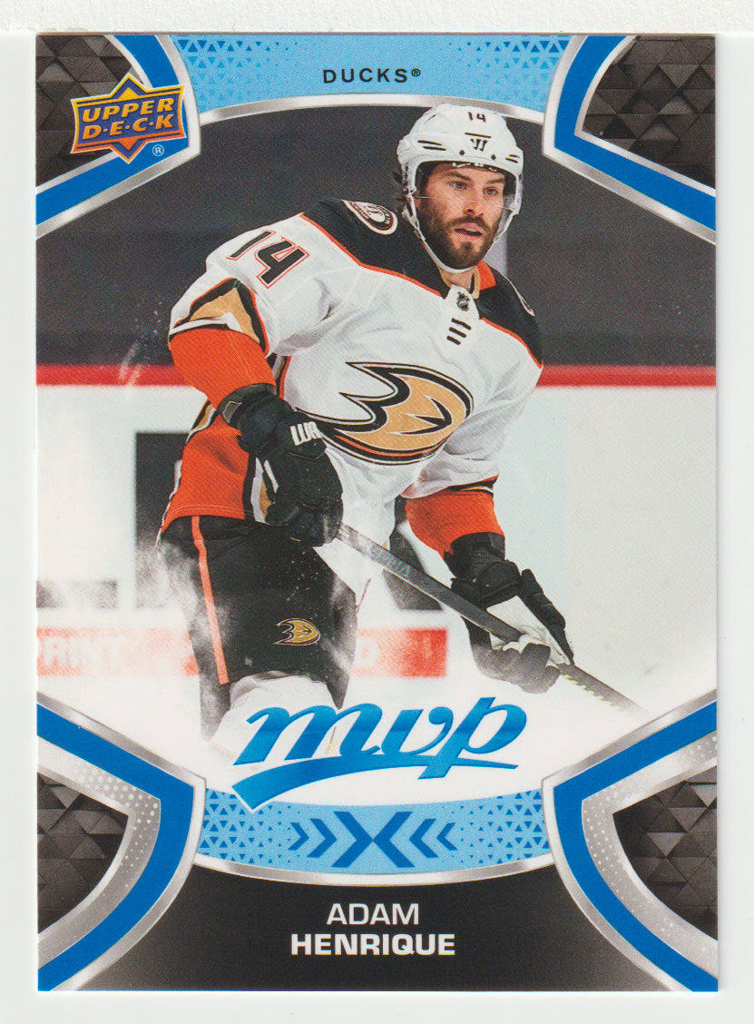 Adam Henrique - Anaheim Ducks (NHL Hockey Card) 2021-22 Upper Deck MVP Factory Set # 164 Mint