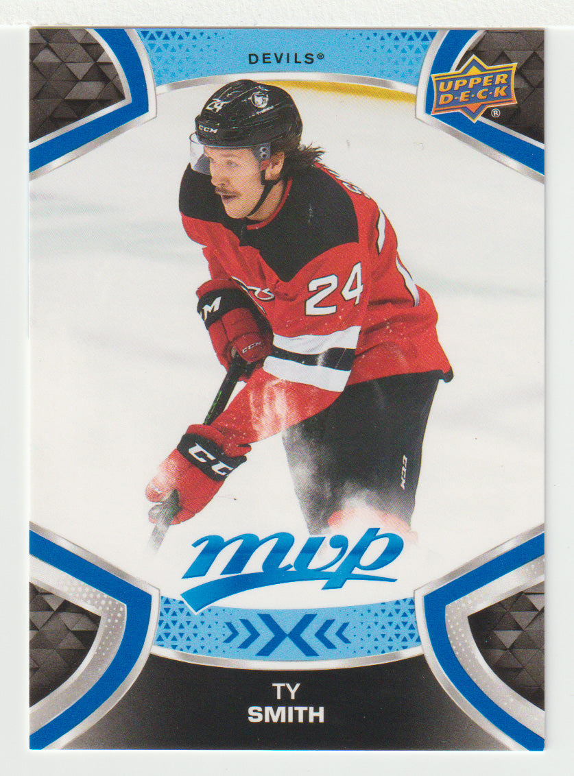 Ty Smith - New Jersey Devils (NHL Hockey Card) 2021-22 Upper Deck MVP Factory Set # 176 Mint