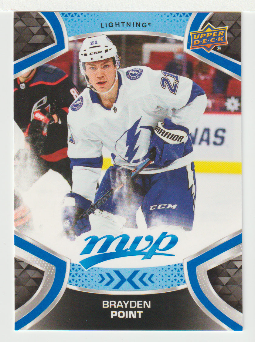 Brayden Point - Tampa Bay Lightning (NHL Hockey Card) 2021-22 Upper Deck MVP Factory Set # 186 Mint