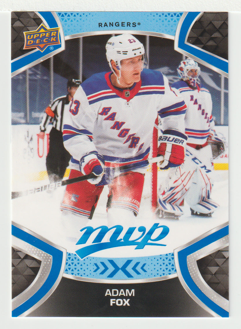 Adam Fox - New York Rangers (NHL Hockey Card) 2021-22 Upper Deck MVP Factory Set # 190 Mint
