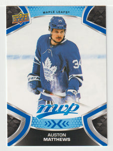 Auston Matthews SP - Toronto Maple Leafs (NHL Hockey Card) 2021-22 Upper Deck MVP Factory Set # 215 Mint