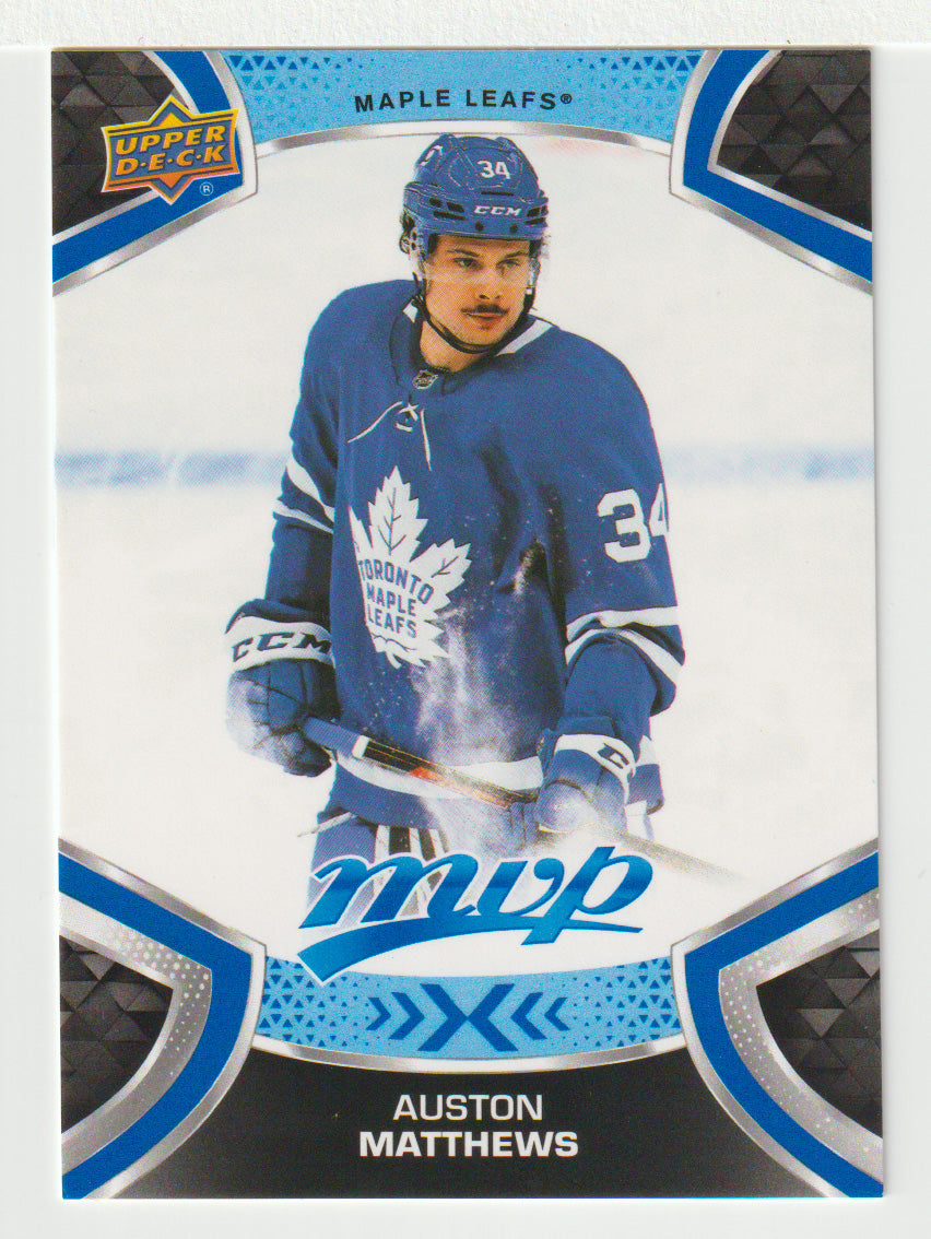 Auston Matthews SP - Toronto Maple Leafs (NHL Hockey Card) 2021-22 Upper Deck MVP Factory Set # 215 Mint